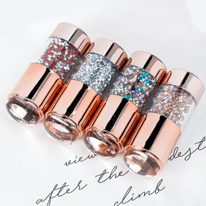 Σφραγίδα Νυχιών με 2 Στάμπες & Στρας Διακοσμητικά