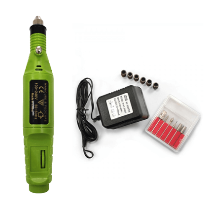 Ηλεκτρικός Τροχός Περιποίησης Μανικιούρ Πεντικιούρ Πράσινος HD-915