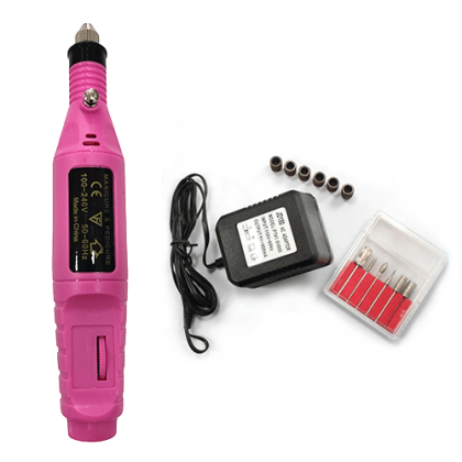 Ηλεκτρικός Τροχός Περιποίησης Μανικιούρ Πεντικιούρ Ροζ HD-915