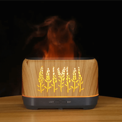 Συσκευή Για Αρωματοθεραπεία Με Φωτισμό Καφέ – Aroma Diffuser Color Changing