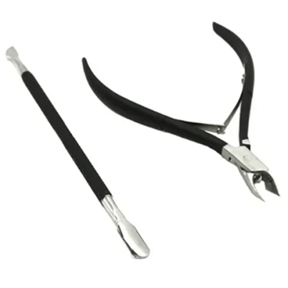 Πενσάκι Επωνυχίων Και Σπρωχτήρι Μαυρο Manicure cutter
