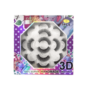 Βλεφαρίδες 3D 7 ζευγάρια 14τμχ No05 – Eyelash artist handmade
