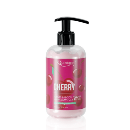 Ηand & Body Cream Cherry Quickgel 300ml