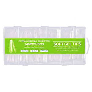 Soft Gel Tips - 5XL Full - Coffin