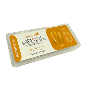 Soft Gel Tips Medium Almond JP012 240τεμ