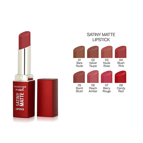 Mood Satiny Matte Lipstick GR - 08 Candy Red