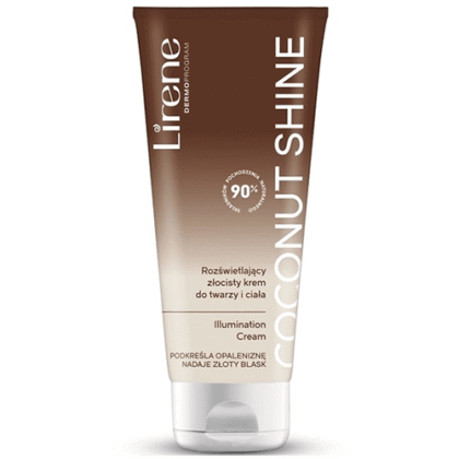 Lirene Perfect Tan Golden Body & Face Cream Coconut Shine - Αυτομαυριστική Κρέμα Σώματος & Προσώπου 150ml