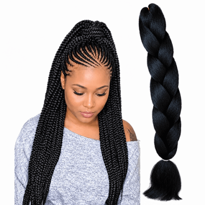 Yuan yao Μαλλιά Για Ράστα Μαύρο Μπλε AY2 – Rasta Hair
