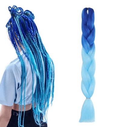 Yuan yao Μαλλιά για Ράστα Ombre Μπλε-Γαλάζιο BY45 – Rasta Hair